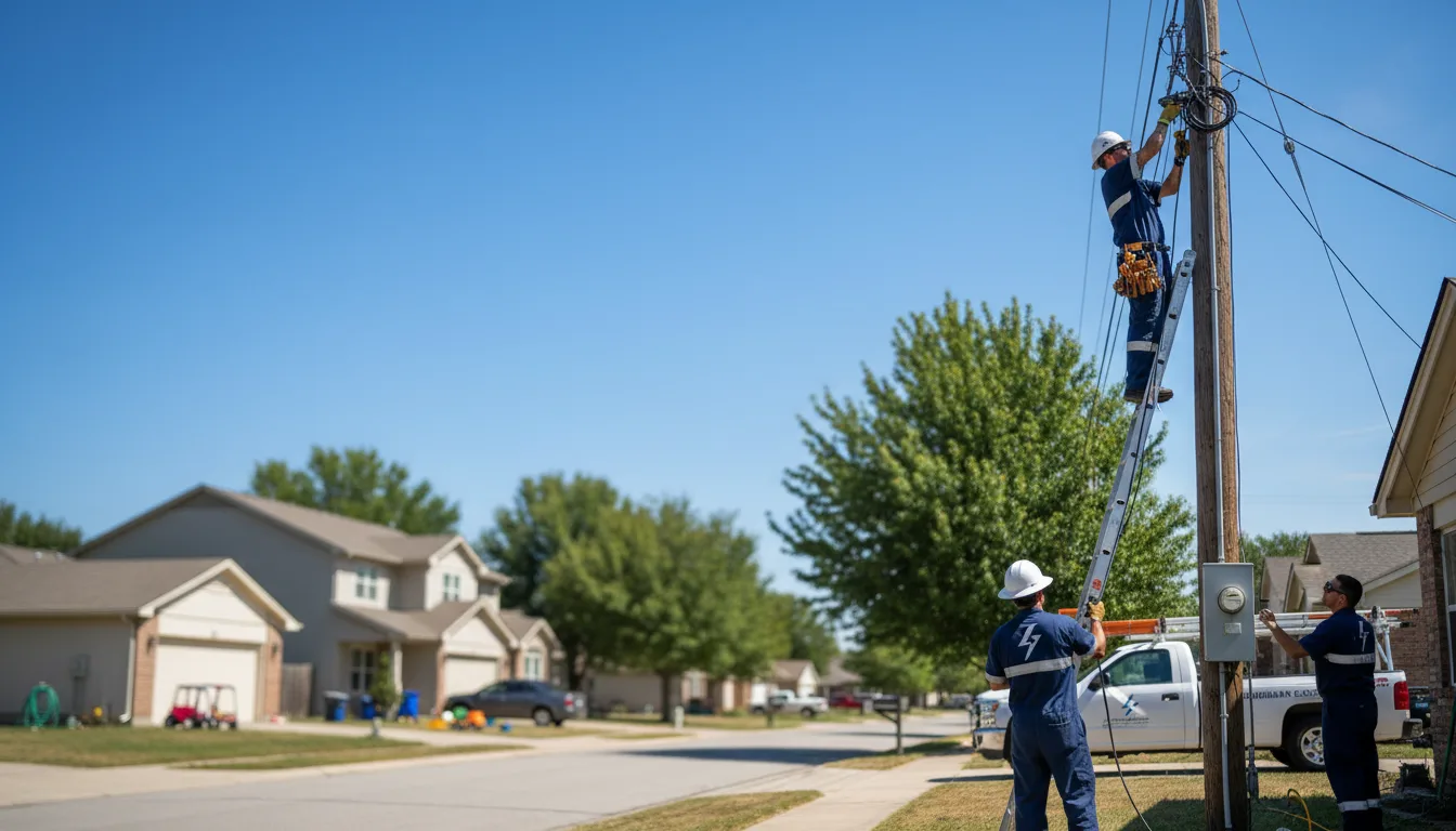 Residential electrician providing installation services in Holly Pond, AL
